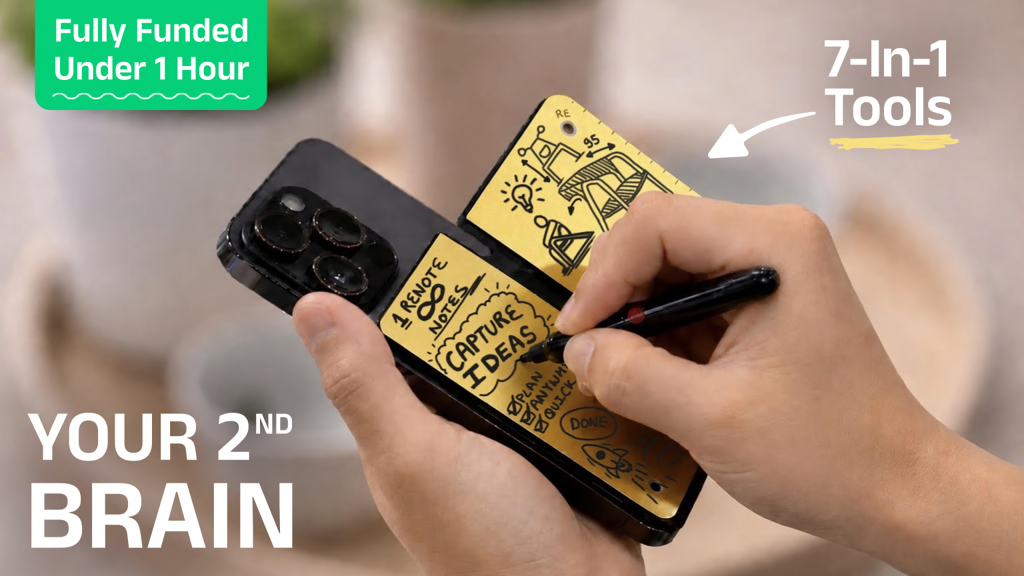 Renote Snap: World’s 1st Metal Notebook Wallet