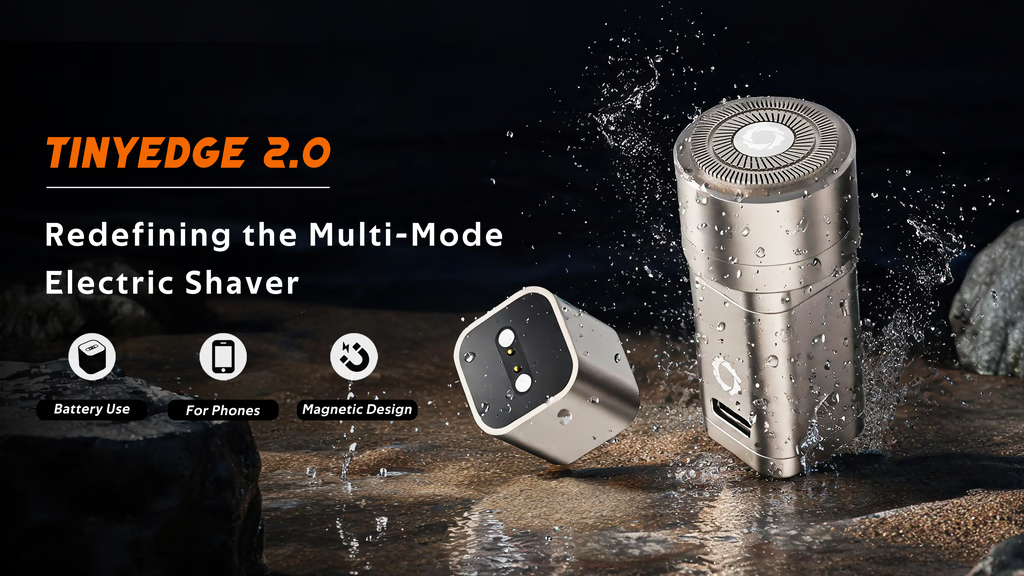 TinyEdge2.0: The First Magnetic-Battery,Phone-Powered Shaver